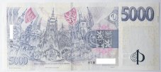 Bankovka 5000 Kč vzor 2023 s přítiskem - zahájení činnosti Národní banky Československé 2026 Série B