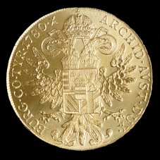 Stříbrný tolar Marie Terezie 1780 (novoražba) Pozlacená