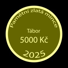 Zlatá mince 5000 Kč 2025 Tábor