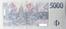 Bankovka 5000 Kč vzor 2023 s přítiskem - zahájení činnosti Národní banky Československé 2026 Série M