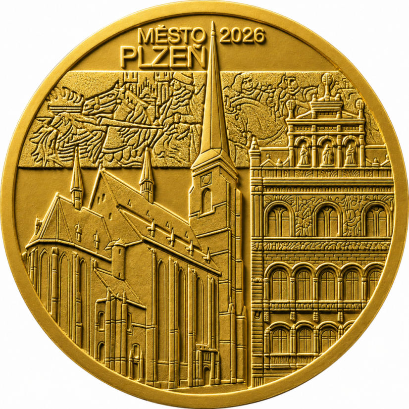 2026 - 5 000 Kč Plzeň - Městské památkové rezervace Standard
