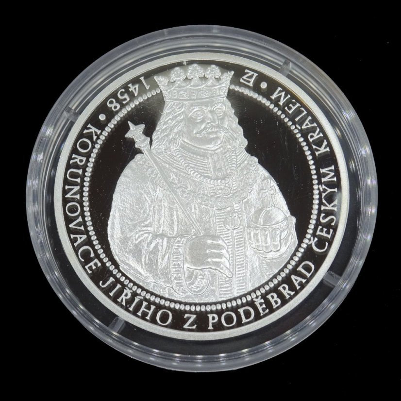 550 LET OD KORUNOVACE JIŘÍHO Z PODĚBRAD ČESKÝM KRÁLEM - STŘÍBRO - PROOF