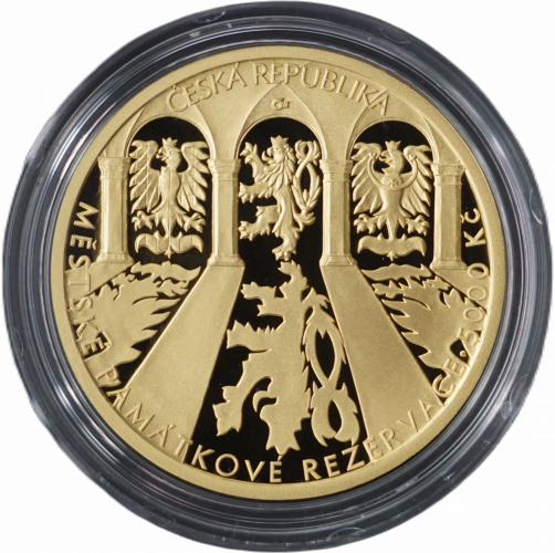 Zlatá mince 5000 Kč 2023 Kroměříž