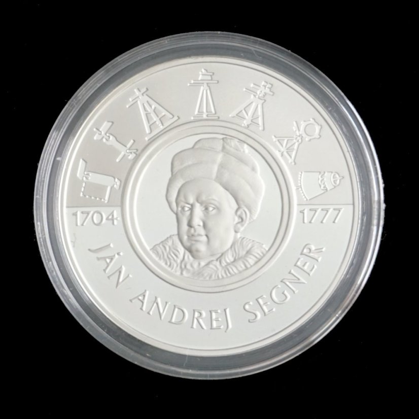 Stříbrná mince 200 SK 2004 Ján Andrej Segner - Provedení: PROOF