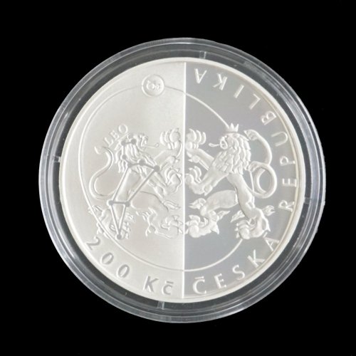 Stříbrná mince 200 Kč 2017 Založení České astronomické společnosti - Provedení: PROOF