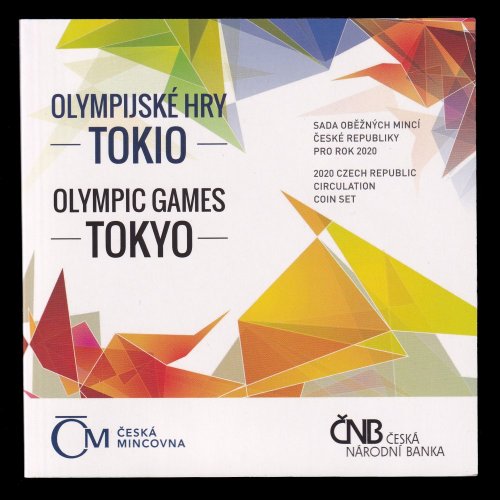 Sada oběžných mincí 2020 Olympijské hry v Tokiu stand