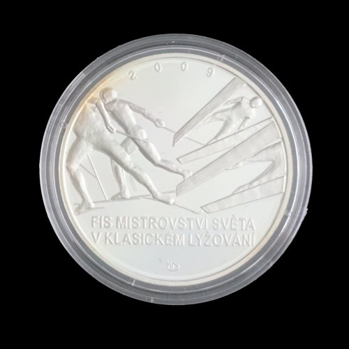 Stříbrná mince 200 Kč 2009 MS v klasickém lyžování - Provedení: PROOF