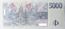 Bankovka 5000 Kč vzor 2023 s přítiskem - zahájení činnosti Národní banky Československé 2026 Série Q