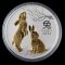 Stříbrná investiční mince Year of the Rabbit Rok Králíka Lunární 1 Oz 2023 Pozlacená