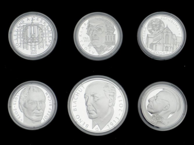 Sada stříbrných mincí rok 2013