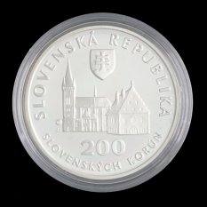 Stříbrná mince 200SK 2004 UNESCO - Bardejov
