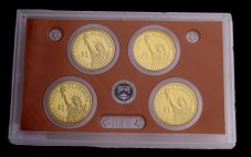 USA - proof sada prezidentských 1 dolarových mincí 2011