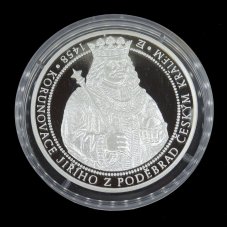 550 LET OD KORUNOVACE JIŘÍHO Z PODĚBRAD ČESKÝM KRÁLEM - STŘÍBRO - PROOF