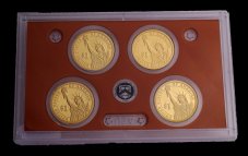 USA - proof sada prezidentských 1 dolarových mincí 2012