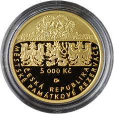 Zlatá mince 5000 Kč 2025 Štramberk