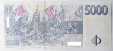 Bankovka 5000 Kč vzor 2023 s přítiskem - zahájení činnosti Národní banky Československé 2026 Série I