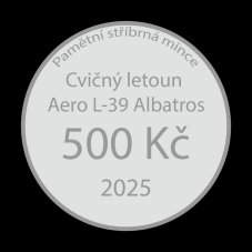 Stříbrná mince 500Kč 2025 Cvičný letoun Aero L-39 Albatros