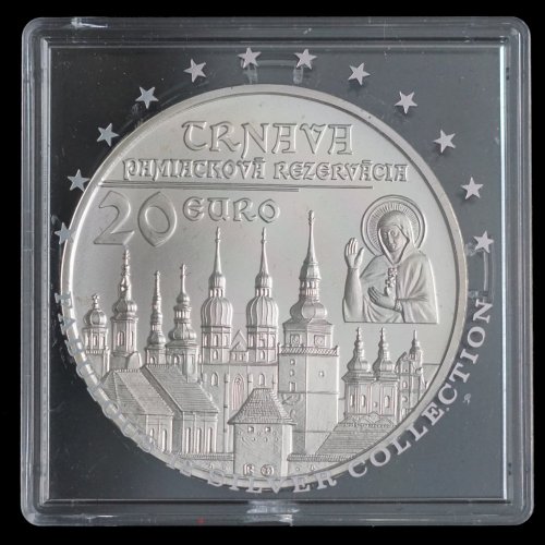 Stříbrná mince 20 Euro 2011 Pamiatková rezervácia Trnava - Provedení: PROOF