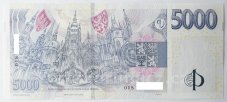 Bankovka 5000 Kč vzor 2023 s přítiskem - zahájení činnosti Národní banky Československé 2026 Série S