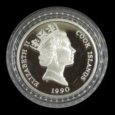 Cookovy ostrovy 10 NZD 1990 Ohrožená zvířata - Tygr