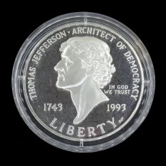 USA - 1 Dollar 1993 - 250th Anniversary - Birth of Thomas Jefferson