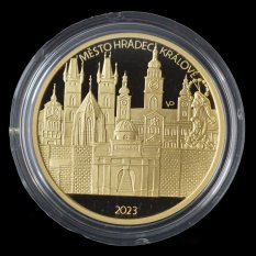 Zlatá mince 5000 Kč 2023 Hradec Králové