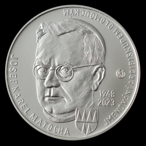 Stříbrná mince 200 Kč 2023 Josef Karel Matocha jmenován arcibiskupem olomouckým - Provedení: PROOF