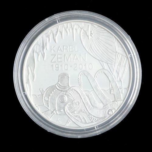Stříbrná mince 200 Kč 2010 Karel Zeman