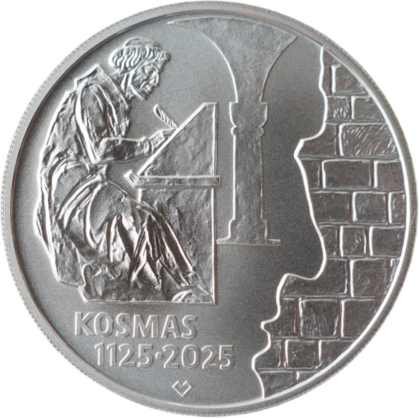 Stříbrná mince 200 Kč 2025 kronikář Kosmas