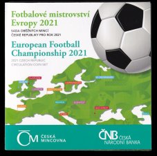 Sada oběžných mincí 2021 ME ve fotbale stand