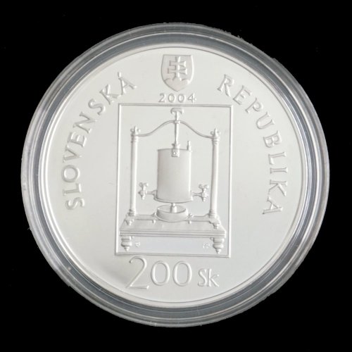 Stříbrná mince 200 SK 2004 Ján Andrej Segner
