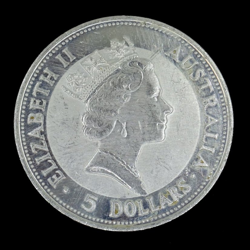 Austrálie 5 Dollars 1991 Kookaburra
