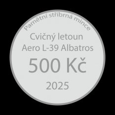 Stříbrná mince 500Kč 2025 Cvičný letoun Aero L-39 Albatros